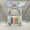Candle thread small candle birthday sign with flower base, colorful spiral cake decoration, birthday candle glowing Specification image